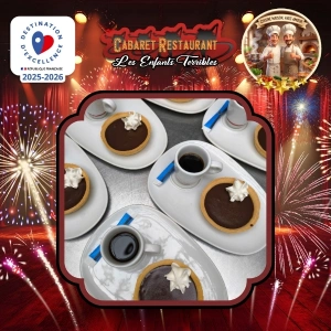 Pâtisserie fine fin de repas spectacle