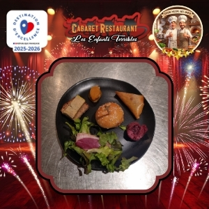 Présentation assiette restaurant cabaret